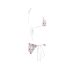 Pink Fantasy Doodle Flower Pattern Custom Bikini Swimsuit ID D140274