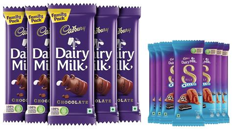 Cadbury Dairy Milk Silk Oreo Chocolate Bar 60g Pack Of 7 And Cadbury Dairy Milk Chocolate Bar