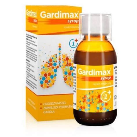 Gardimax jarabe para la tos para niños 1 100ml Gardimax syrop na