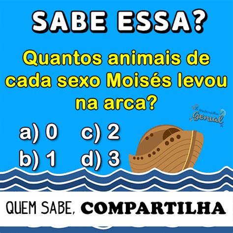 Quantos Animais Moisés Botou Na Arca - Quantos animais de cada sexo, Moisés levou para Arca? | Matemática Genial