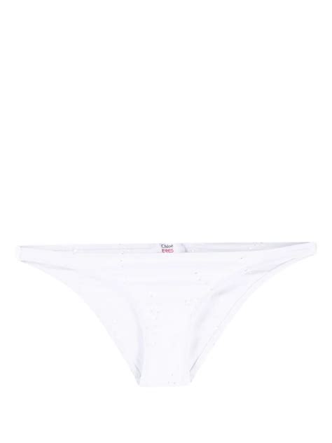 Chlo X Eres Peru Bikini Bottoms In White Modesens