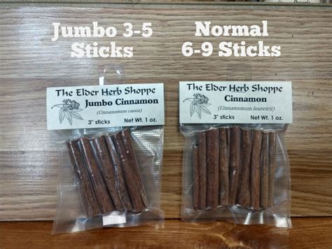 3 Inch Cinnamon Sticks 1 Oz Food Grade Culinary Vacuum Sealed Package