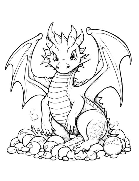 35 Dragon Coloring Pages Free Printable Sheets Dragon Coloring Page