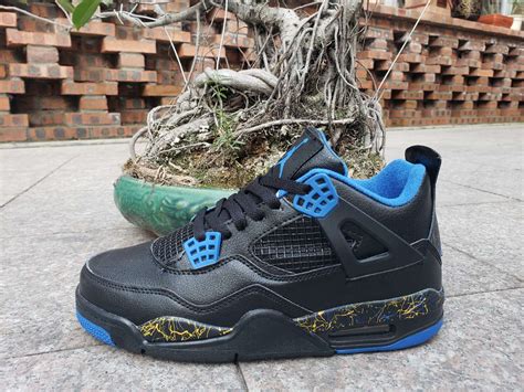 Air Jordan 4 Wings” Black Blue Jordans To U