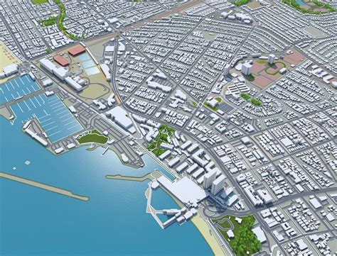 Torrance City California USA 3D - FlippedNormals