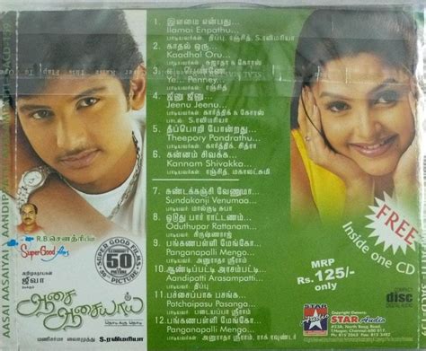 Aasai Aasaiyai Tamil Film Audio Cd Macsendisk