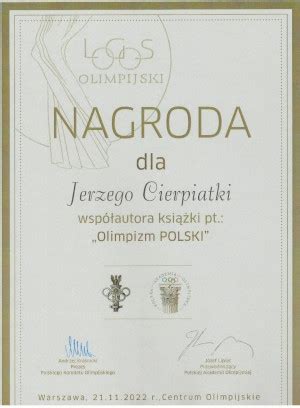 Olimpizm Polski Wyr Niony Medalem Logos Olimpijski Jerzy