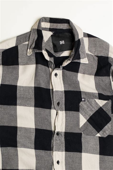 Black and White Flannel Shirt - Ragstock.com