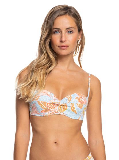 Island In The Sun Top De Bikini Moldeado Bandeau Para Mujer Roxy