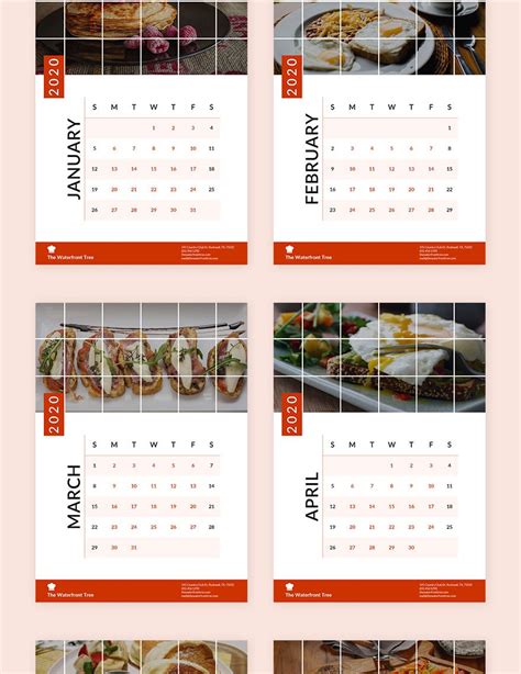 Editable Business Desk Calendar Template in Word, Pages, Google Docs ...