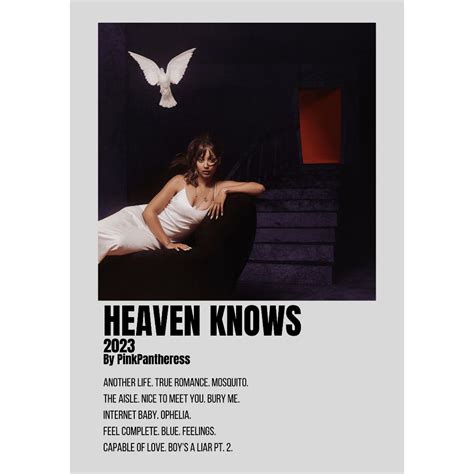 Album Cover Poster Heaven Knows By Pinkpantheress Shopee Malaysia