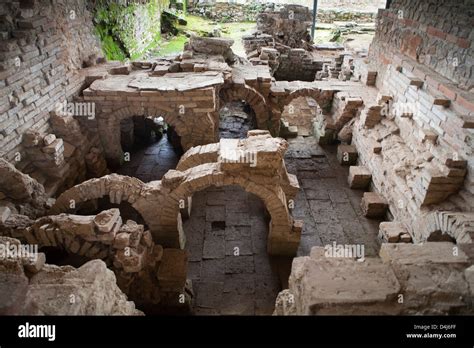 Ancient Roman Bathing Thermae Archaeological Site Of Munigua