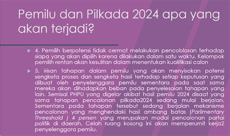 Tahapan Krusial Pada Pemilu Dalam Pemilihan Tahun 2024