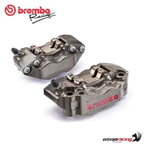 Brembo Racing Cnc P4 30 34 108mm Pitch Radial Calipers Sx Dx With Brake