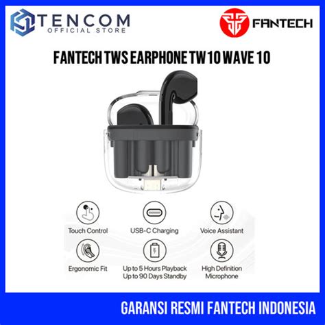 Jual Fantech TW10 / TW-10 Wave 10 TWS Audio Premium Quality Garansi ...