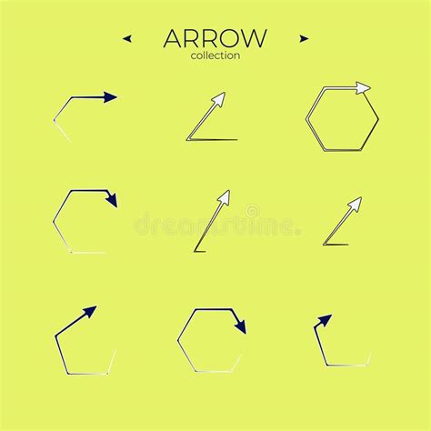 Colorful Arrows Arrows Colorful Set Arrow Logo Concept Curly And