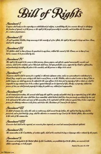 Bill Of Rights Art Silk Poster 24x36inch 24x43inch 0585 From Wangzhi