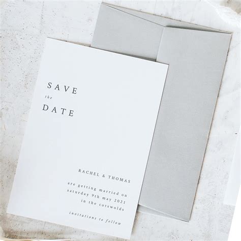 Save the Date Cards. Save the Date Cards on off White Stock With a ...