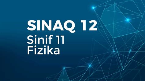 Fizika Ci Sinif G V N S Naq Qrup F Nl Ri Zr Youtube