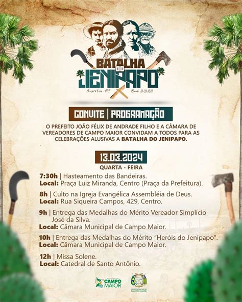 Confira a programação do 201º aniversário da Batalha do Jenipapo em