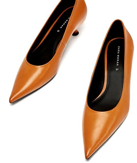 Zara Szpilki Cz Enka Sk Rzane Camel Karmel Hot Oficjalne Archiwum Allegro