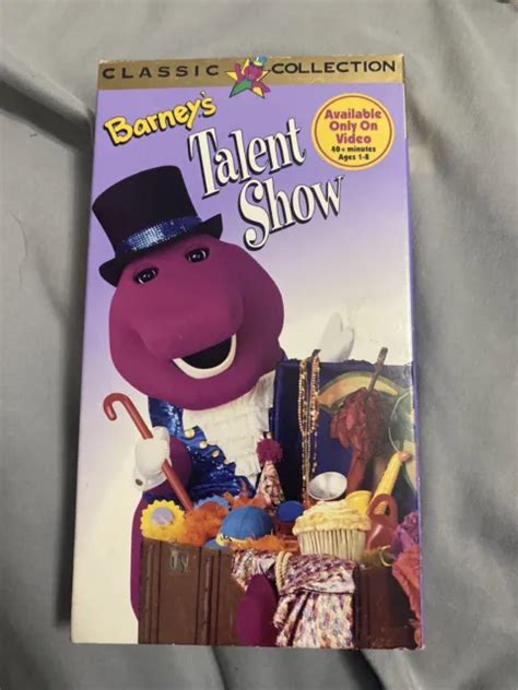 Barney Barneys Talent Show Vhs 1996 Classic Collection 1214 Picclick Ca