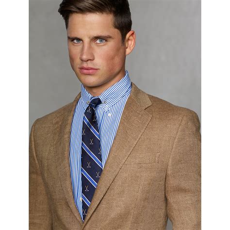 Lyst Polo Ralph Lauren Flax Herringbone Sport Coat In Brown For Men