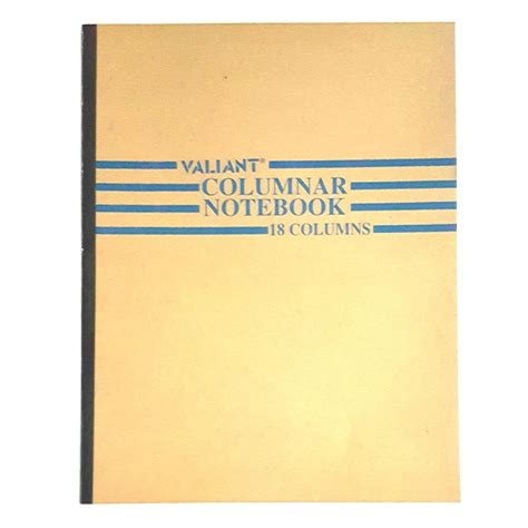 Valiant Columnar Notebook 24 Columns – [OFFICEMONO] 