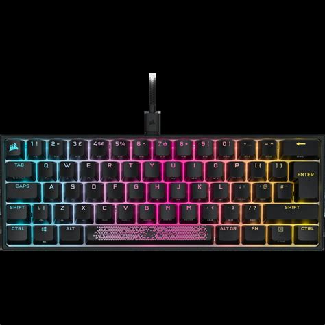 K65 RGB MINI 60% Mechanical Gaming Keyboard — CHERRY MX Red (UK) — Black