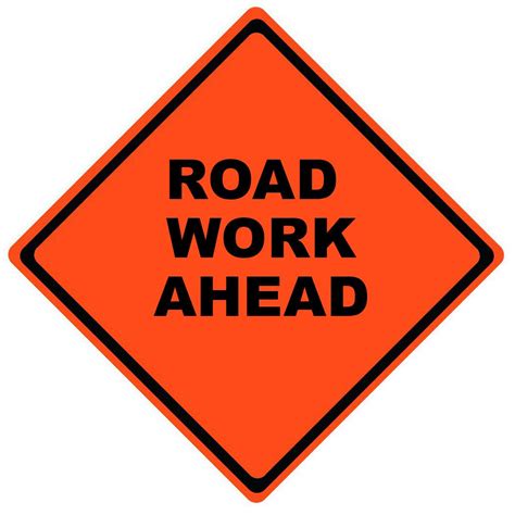 Safety Products Inc - Road Work Ahead Roll Up Work Zone Signs