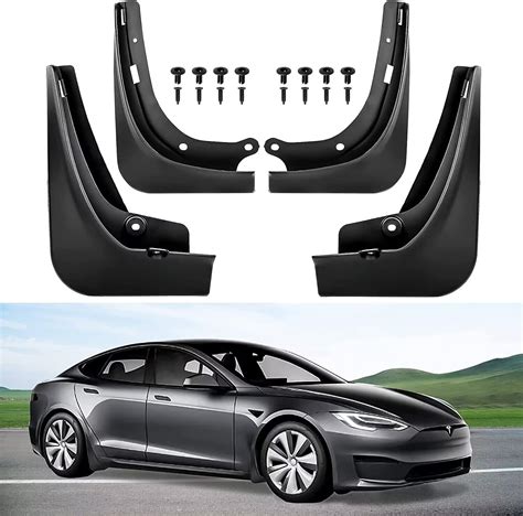 DPD Fit Lot De 4 Bavettes Garde Boue Pour Tesla Model 3 2020 2021 Et