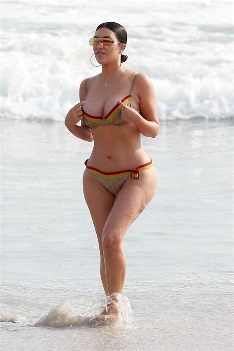 Kim Kardashian In Bikini On The Beach In Tulum