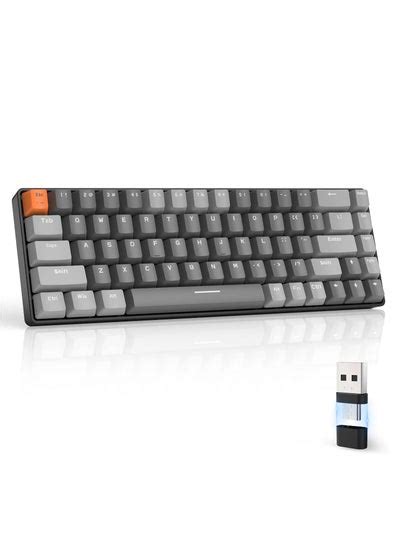K Wireless Mechanical Keyboard Bluetooth Dual Mode Hot Swappable Mini Key Red Switch For Pc