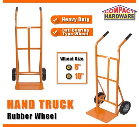 Hand Truck Push Cart Trolley Kartilya Dollies 8x1 And 10x1 Heavy Duty