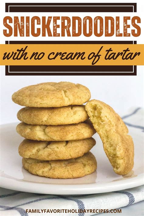 Easy Snickerdoodles Without Cream of Tartar