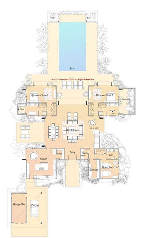 17+ images about Floor plan ideas Tropical house on Pinterest | House plans, Buy house and Oahu