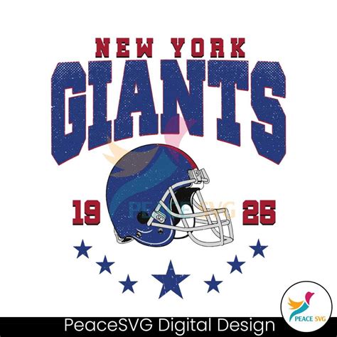 New York Giants Football Helmet 1925 SVG Files for Cricut » PeaceSVG