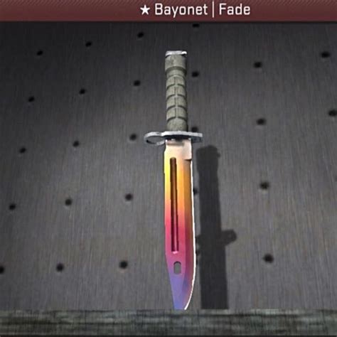 Csgo Bayonet Fade Knife Video Gaming Gaming Accessories Game T