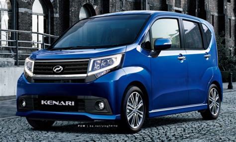 Next-generation Perodua Kenari - exterior and interior rendered, based ...