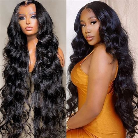 Amazon Lemoda Inch Full X Body Wave Lace Frontal Wigs Human