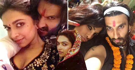 Deepika Padukone And Ranveer Singh Share Bts Snaps From Goliyon Ki