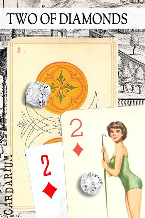 2 Of Diamonds Meaning In Cartomancy And Tarot ⚜️ Cardarium ⚜️