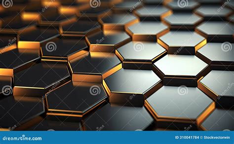 design tech hexagon background stock illustration illustration