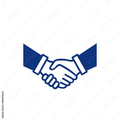 handshake logo vector stock illustration Stock Vector | Adobe Stock