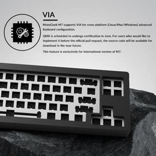 MonsGeek M VIA RGB Hot Swappable Wired Mechanical Keyboard DIY Kit With Gasket Mount Structure