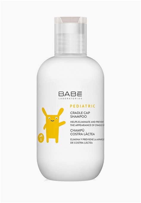 Шампунь Babe Laboratorios детский для сухой кожи головы от себорейных корочек 200 мл цвет