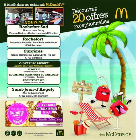 Promotions Mcdonald S Rochefort Mcdonald S Surgeres Mcdonald S