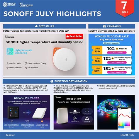 SONOFF July Highlight ITEAD STUDIO OFFICIAL