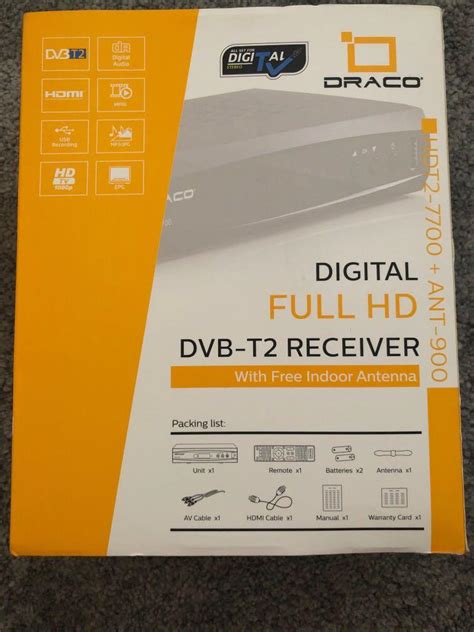 Draco Digital Full Hd Dvb T Receiver Tv Home Appliances Tv