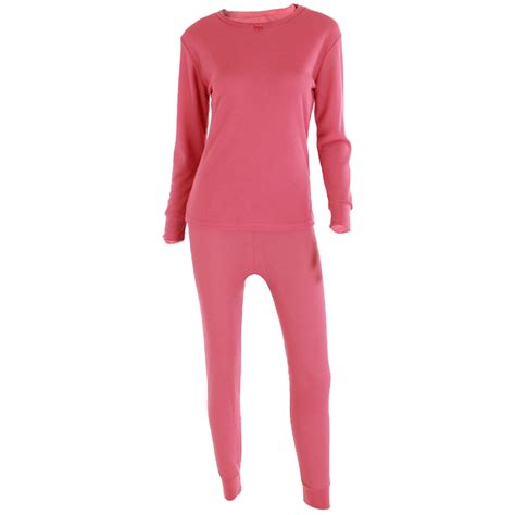 Ventana Women S Cotton Thermal Underwear Set Warm Waffle Knit